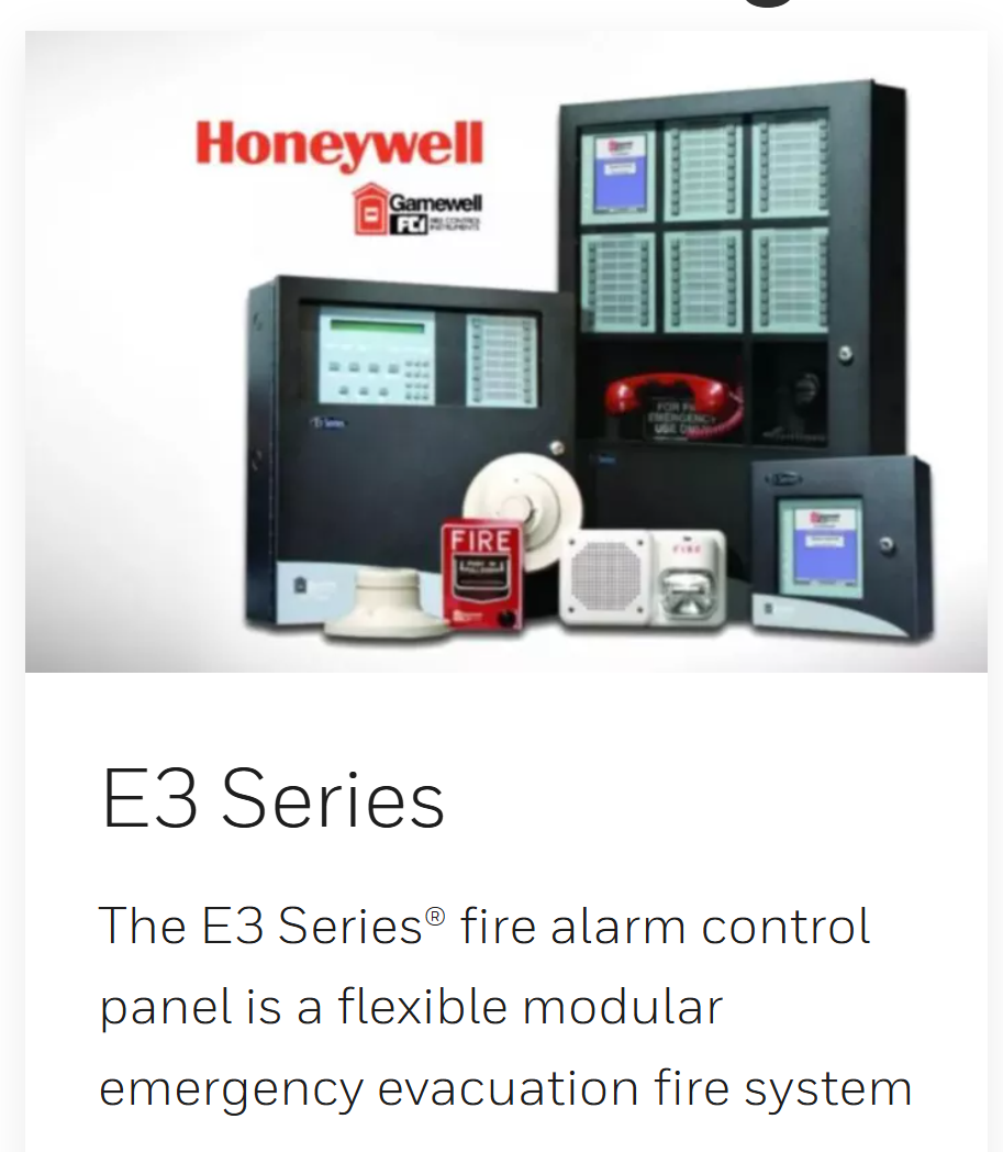 Honeywell Gamewell-FCI E3 Series fire alarm system